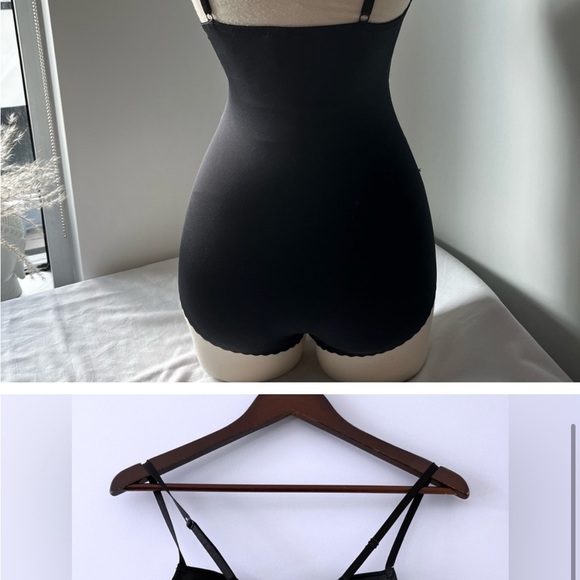 NWOT Shaping Lingerie Bodysuit with White Lace - Picture 3 of 4